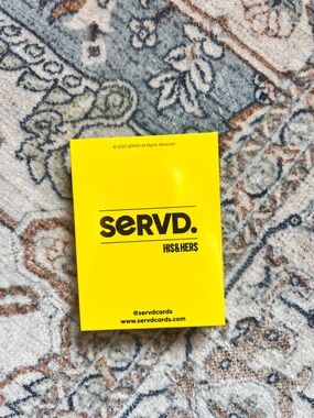 SERVD. His & Hers Bright Yellow Card Deck